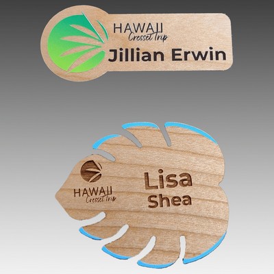 Hardwood Name Tags